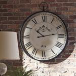 Augustina Antique Black Wall Clock - Lara Furniture