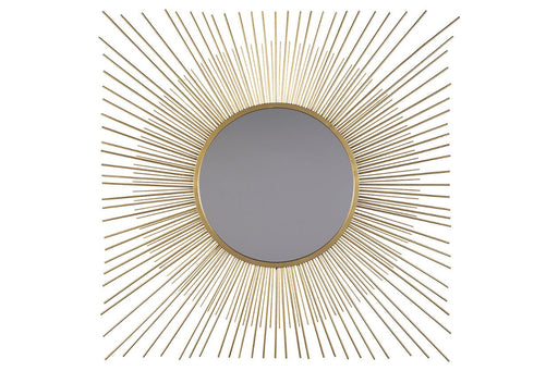 Elspeth Gold Finish Accent Mirror - Lara Furniture