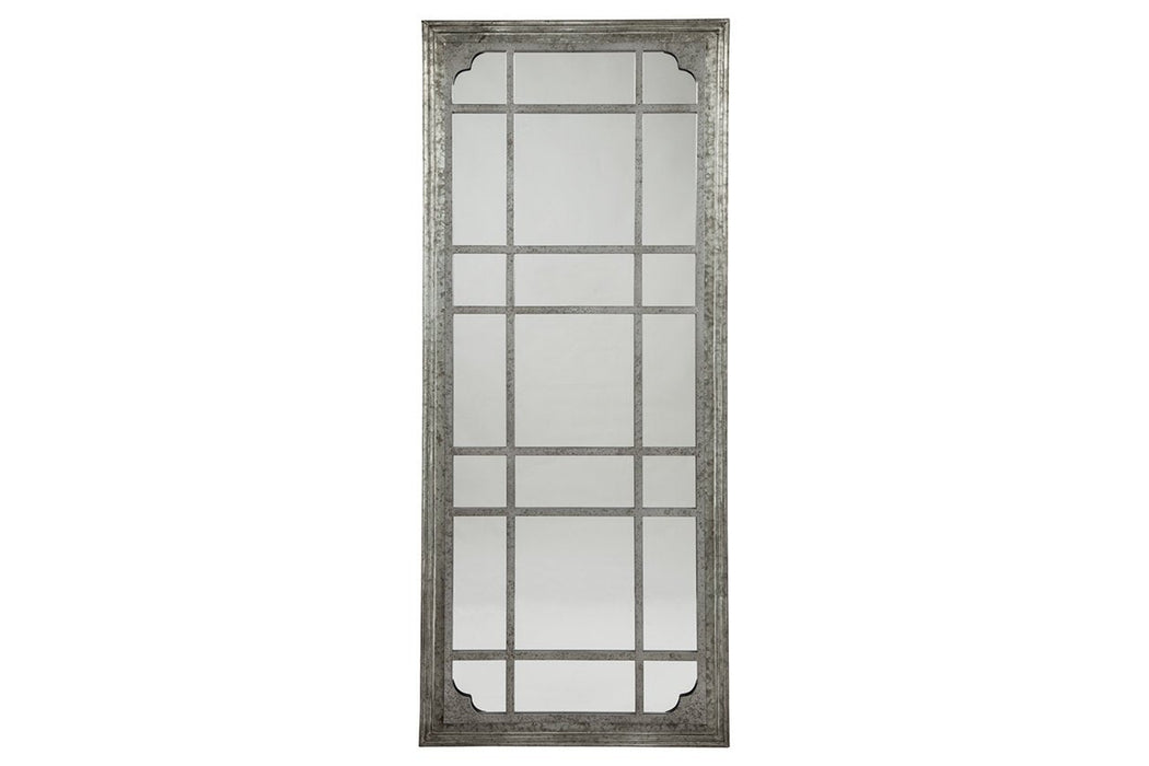 Remy Antique Gray Floor Mirror - Lara Furniture