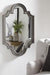 Williamette Antique Gray Accent Mirror - Lara Furniture