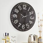 Brone Black/White Wall Clock - Lara Furniture