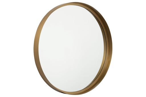 Elanah Gold Finish Accent Mirror - Lara Furniture