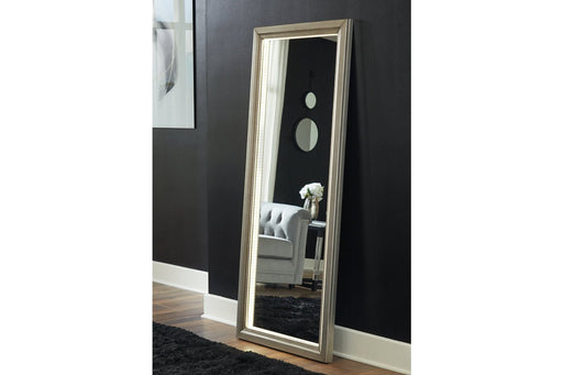 Kendalynn Champagne Floor Mirror - Lara Furniture