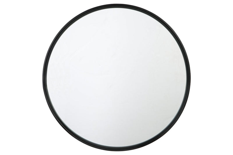 Brocky Black Accent Mirror - Lara FurnitureOther Products
