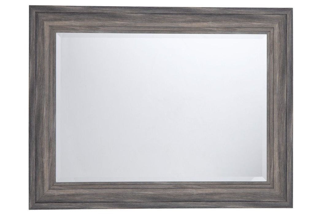 jACEE Antique Gray Accent Mirror - Lara Furniture