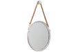 Dusan Antique White Accent Mirror - Lara Furniture