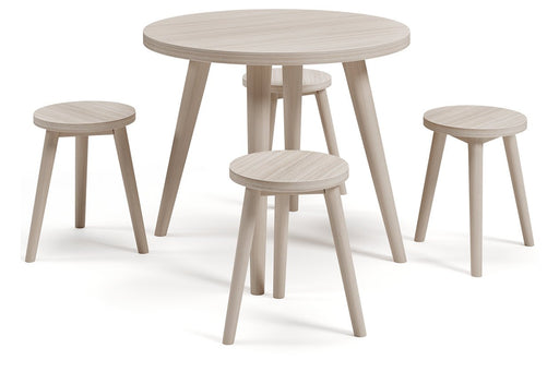 Blariden Natural Table and Chairs (Set of 5) - Lara Furniture