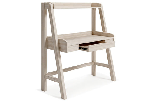 Blariden Natural Desk with Hutch - Lara Furniture