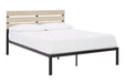 Waylowe Natural/Black Queen Platform Bed - Lara Furniture