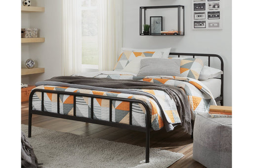 Trentlore Black Full Platform Bed - Lara Furniture