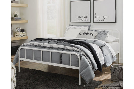 Trentlore White Full Platform Bed - Lara Furniture