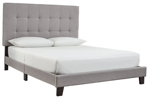 Adelloni Gray King Upholstered Bed - Lara Furniture