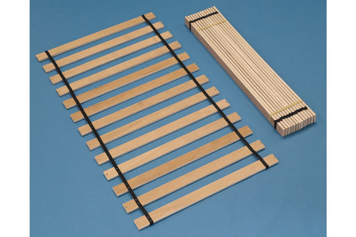 Frames and Rails Brown Twin Roll Slat - Lara Furniture