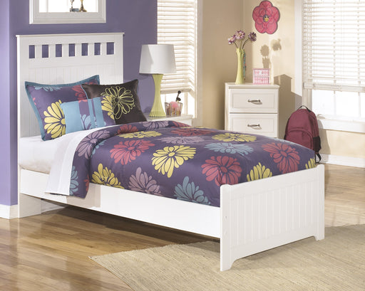 Lulu White Twin Panel Bed - Lara Furniture