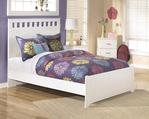 Lulu White Full Panel Bed - Lara Furniture