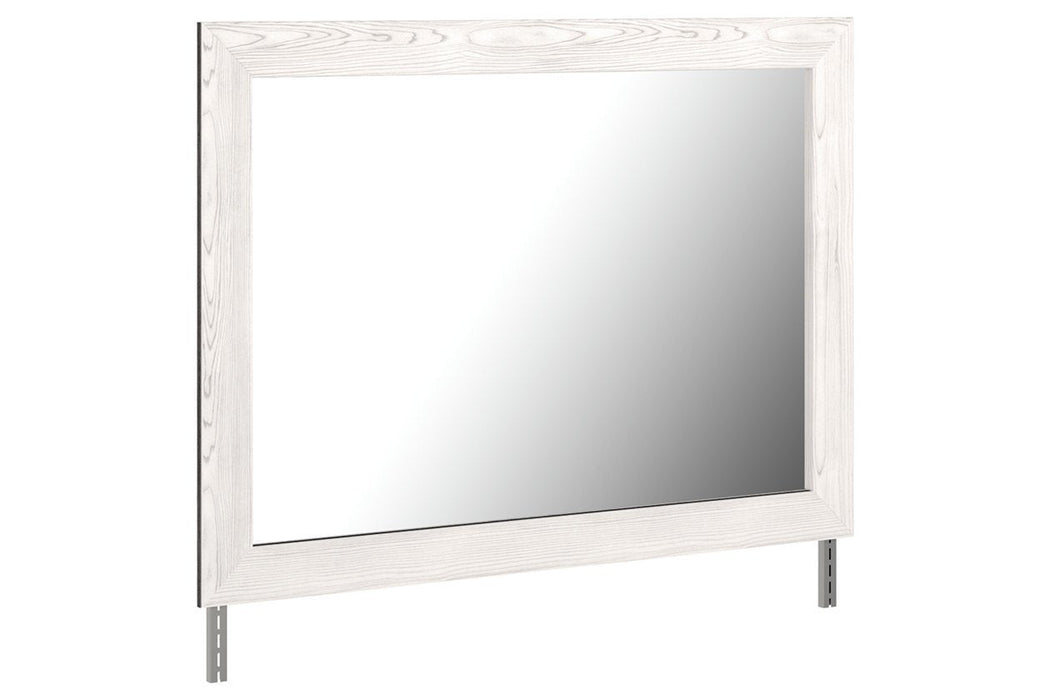 Gerridan White/Gray Bedroom Mirror - Lara Furniture