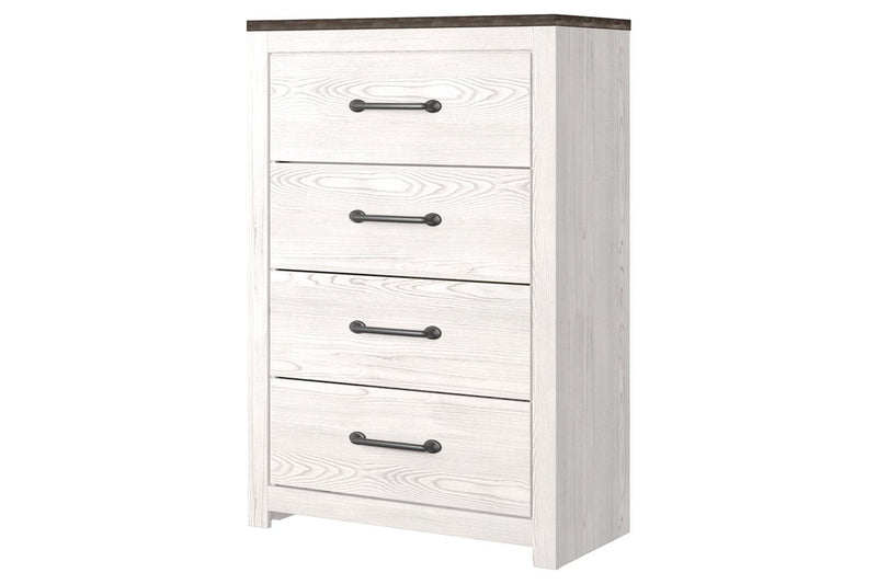 Gerridan White/Gray Chest of Drawers - Lara FurnitureChest