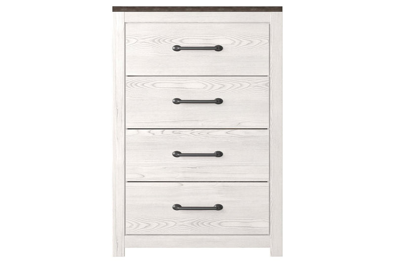 Gerridan White/Gray Chest of Drawers - Lara FurnitureChest