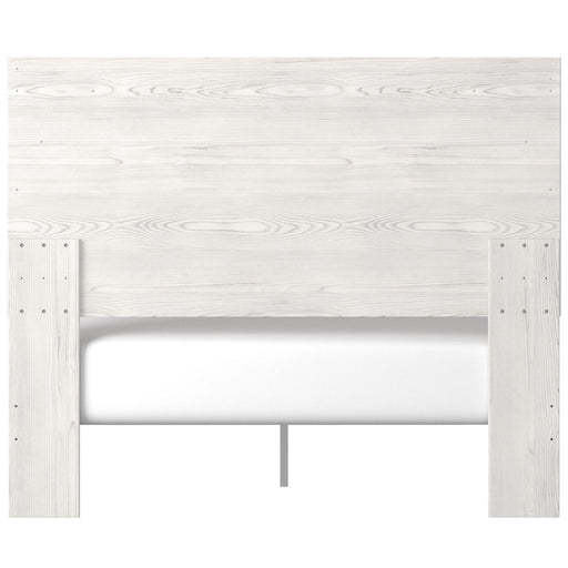 Gerridan White-Gray Queen Panel Bed - Lara Furniture