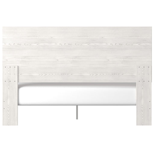 Gerridan White-Gray King Panel Bed - Lara Furniture