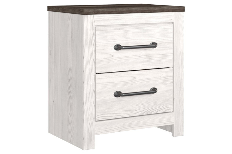 Gerridan White/Gray Nightstand - Lara FurnitureNightstand