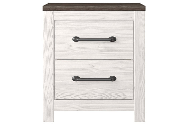 Gerridan White/Gray Nightstand - Lara FurnitureNightstand