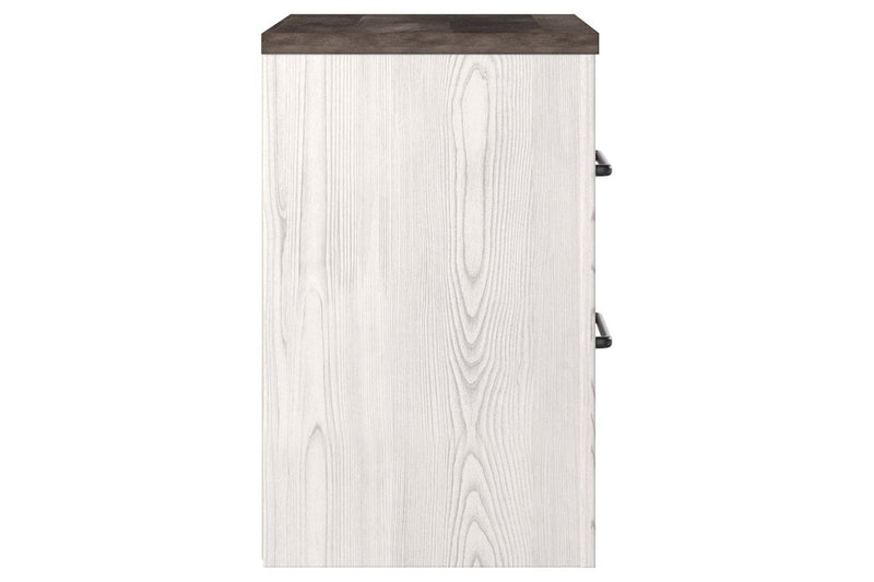 Gerridan White/Gray Nightstand - Lara FurnitureNightstand