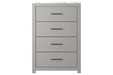 Cottonburg Light Gray/White Chest of Drawers - Lara Furniture