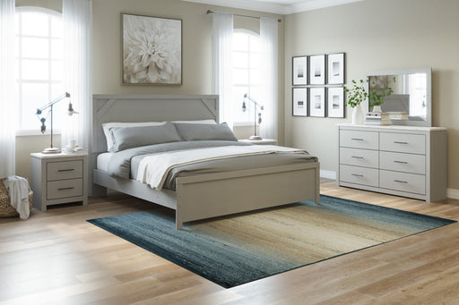 Cottenburg Light Gray-White Panel Bedroom Set - Lara Furniture
