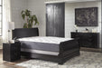 Huey Vineyard Black Full Sleigh Bed - Lara Furniture