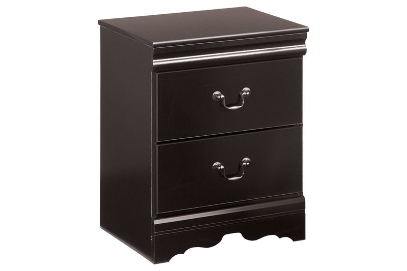 Huey Vineyard Black Nightstand - Lara FurnitureNightstand