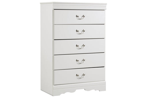 Anarasia White Chest of Drawers - Lara FurnitureChest