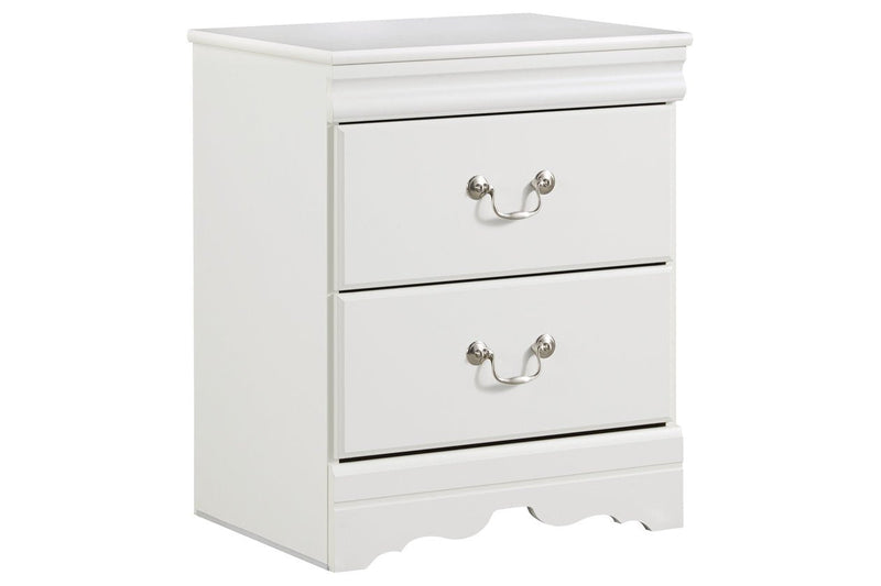 Anarasia White Nightstand - Lara FurnitureNightstand