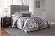 Dolante Gray King Upholstered Bed - Lara Furniture