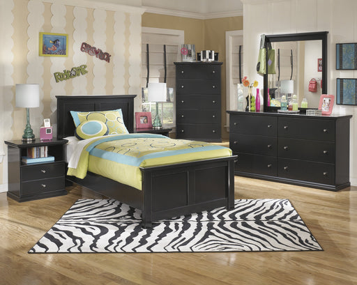 Maribel Black Youth Panel Bedroom Set - Lara Furniture