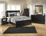 Maribel Black Panel Bedroom Set - Lara Furniture