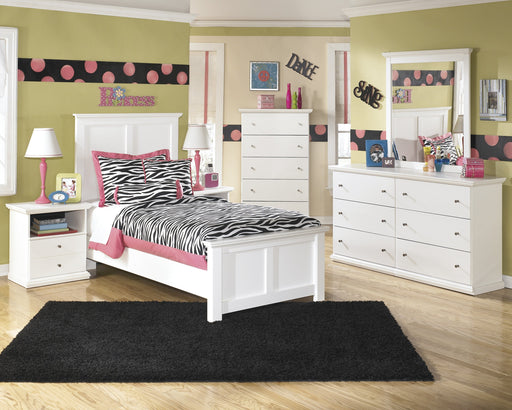 Bostwick Shoals White Twin Panel Bed - Lara Furniture