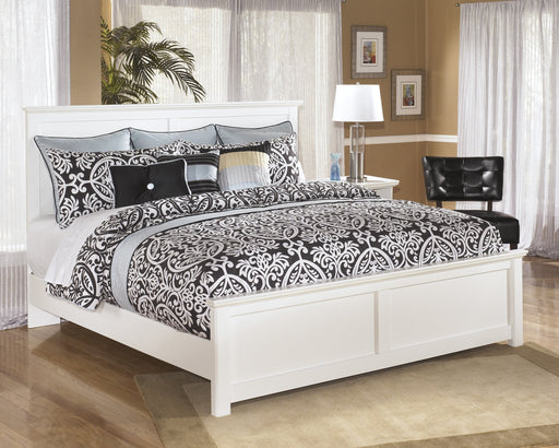 Bostwick Shoals White King Panel Bed - Lara Furniture