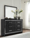 Kaydell Black LED Platform Bedroom Set - Lara Furniture
