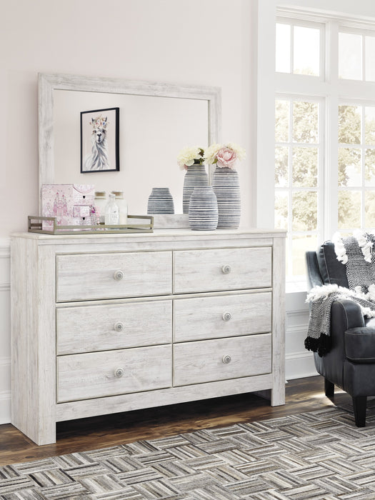 Paxberry Whitewash Panel Youth Bedroom Set - Lara Furniture
