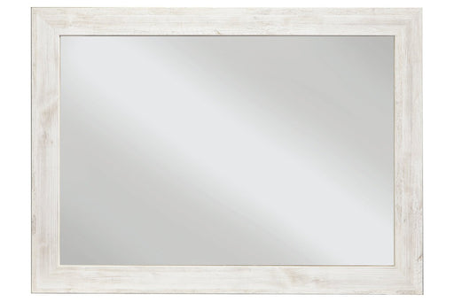 Paxberry Whitewash Bedroom Mirror - Lara Furniture