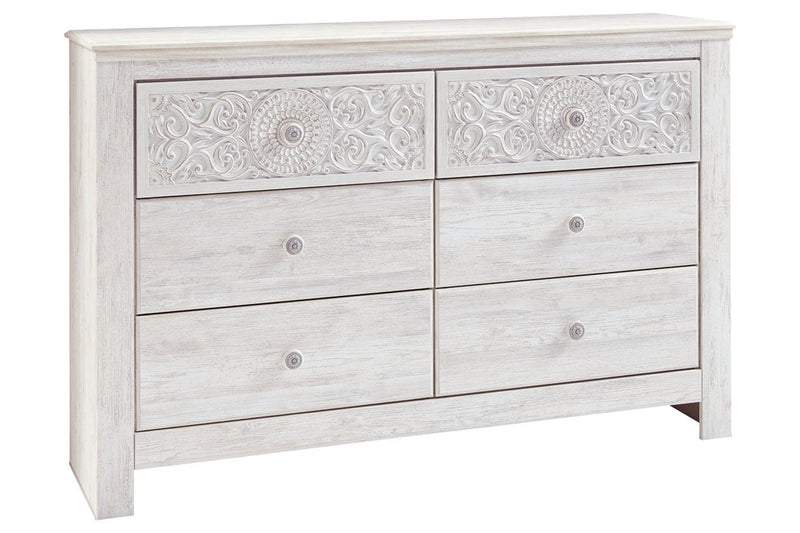 Paxberry Whitewash Dresser - Lara FurnitureDresser