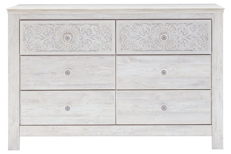 Paxberry Whitewash Dresser - Lara FurnitureDresser