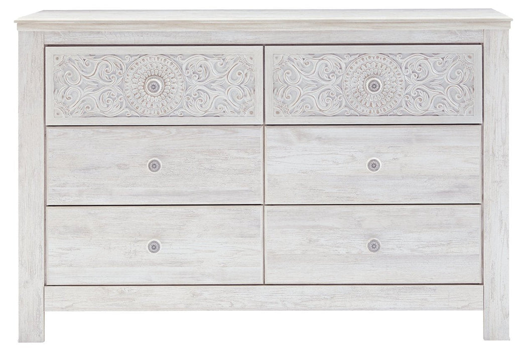 Paxberry Whitewash Dresser - Lara Furniture