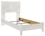 Paxberry Whitewash Twin Panel Bed - Lara Furniture