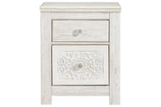 Paxberry Whitewash Nightstand - Lara FurnitureNightstand