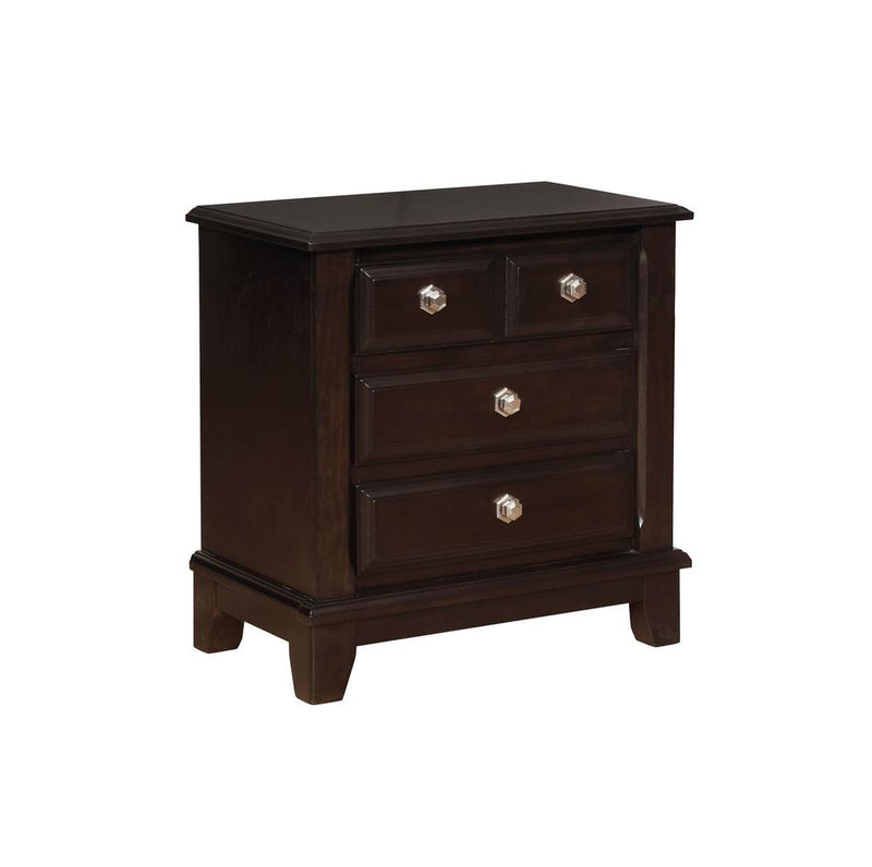 Kenton Dark Brown Nightstand - B1820-2 - Lara Furniture