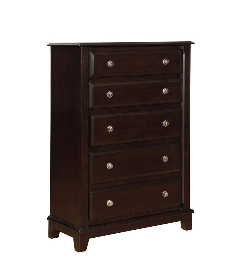Kenton Dark Brown Chest - B1820-4 - Lara Furniture