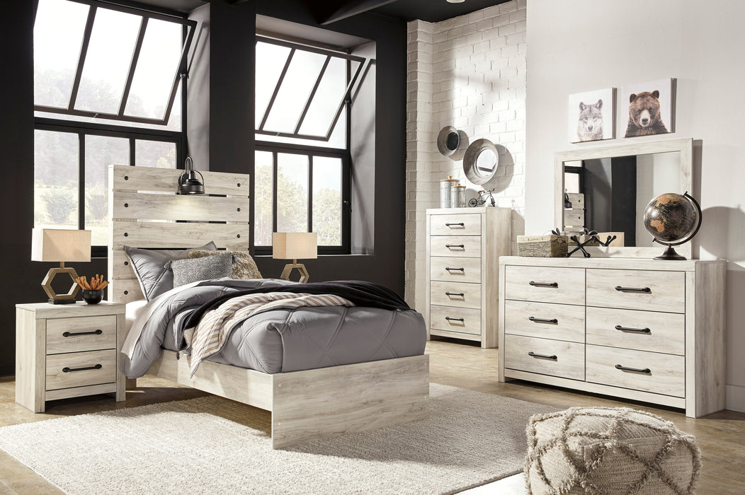 [SPECIAL] Cambeck Whitewash Twin Panel Bedroom Set