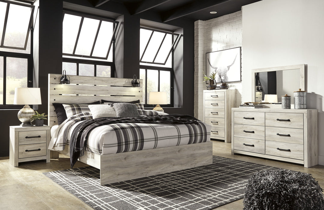 Cambeck Whitewash Panel Bedroom Set - Lara Furniture